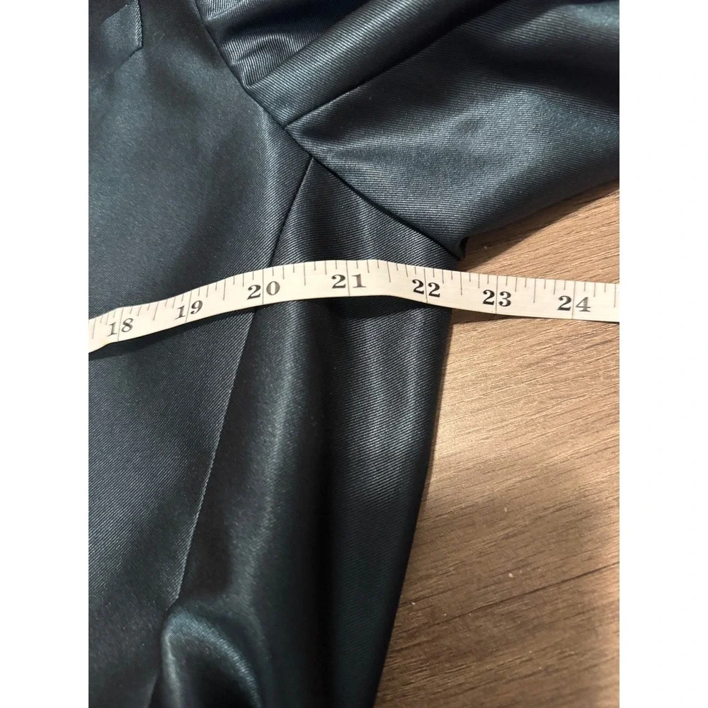 Original Use Men's Teal Shiny Shawl Collar‎ Blazer Jacket Size L